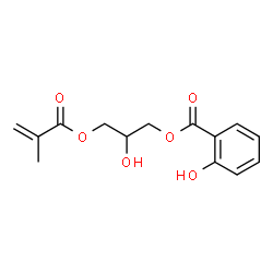 Salicylic acid 2-hydroxy-3-(methacryloyloxy)propyl ester Structure