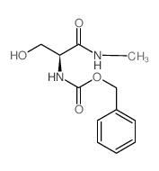 (S)-BENZYL (3-HYDROXY-1-(METHYLAMINO)-1-OXOPROPAN-2-YL)CARBAMATE Structure