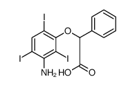 2-(3-Amino-2,4,6-triiodophenyloxy)-2-phenylacetic acid结构式