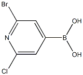 2-Bromo-6-chloropyridine-4-boronic acid Structure