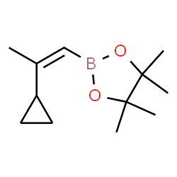 2-(2-环丙基丙-1-烯-1-基)-4,4,5,5-四甲基-1,3,2-二氧杂硼烷结构式