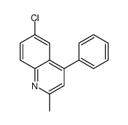 6-chloro-2-methyl-4-phenylquinoline Structure