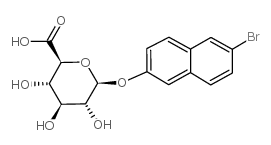 (6-溴-2-萘基)-β-D-葡糖苷酸结构式