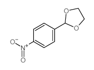 2-(4-硝基苯基)-1,3-二氧戊环结构式