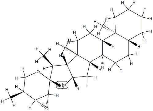 (23R,24R,25S)-23,24-Epoxy-5α-spirostane结构式