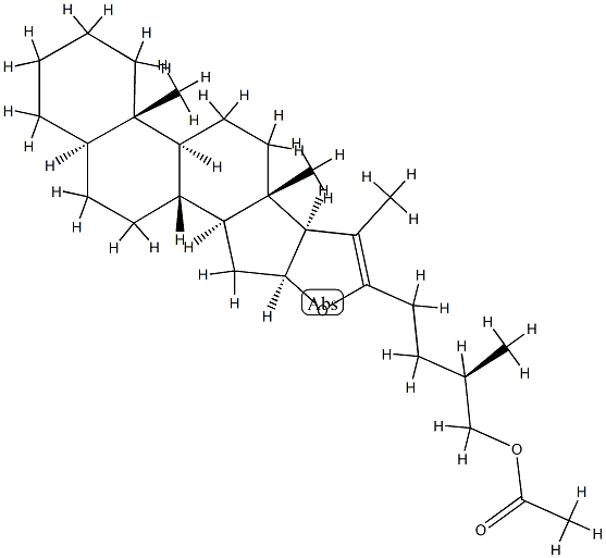 (25R)-5α-Furost-20(22)-en-26-ol acetate结构式