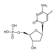 5-iodo-2'-deoxycytidine 5'-monophosphate Structure