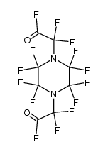 perfluoro[1,4-bis(fluorocarbonylmethyl)-1,4-piperazine]结构式