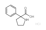 2-苯基吡咯烷-2-羧酸结构式