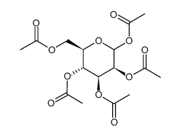 1,2,3,4,6-penta-o-acetyl-d-mannopyranose Structure
