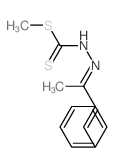 Hydrazinecarbodithioicacid, 2-(1-methyl-3-phenyl-2-propen-1-ylidene)-, methyl ester Structure