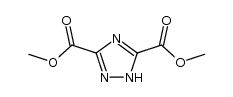 dimethyl 1H-1,2,4-triazole-3,5-dicarboxylate结构式
