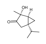 Bicyclo[3.1.0]hexan-3-one, 4-hydroxy-4-methyl-1-(1-methylethyl)-, (1S,4R,5S)- (9CI)结构式