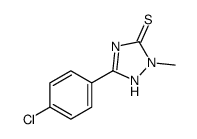5-(4-chlorophenyl)-2-methyl-1H-1,2,4-triazole-3-thione Structure
