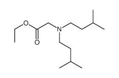 ethyl 2-[bis(3-methylbutyl)amino]acetate Structure