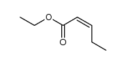 (Z)-2-Pentenoic acid ethyl ester结构式
