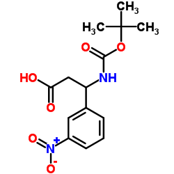 3-N-BOC-3-(3-NITROPHENYL)PROPIONIC ACID Structure