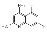 4-AMINO-5,7-DIFLUORO-2-METHYL-QUINOLINE Structure