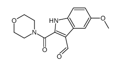 5-methoxy-2-(morpholine-4-carbonyl)-1H-indole-3-carbaldehyde Structure