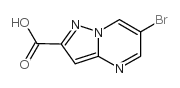 6-溴吡唑并[1,5-A]嘧啶-2-羧酸结构式