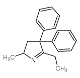 2-乙基-5-甲基-3,3-二苯基吡咯烷结构式