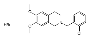 2-[(2-chlorophenyl)methyl]-6,7-dimethoxy-1,2,3,4-tetrahydroisoquinolin-2-ium,bromide结构式