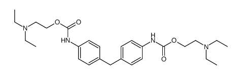 [Methylenebis(4,1-phenylene)]bis[carbamic acid 2-(diethylamino)ethyl] ester Structure