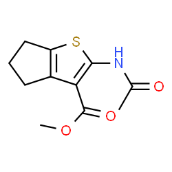 Methyl 2-acetamido-5,6-dihydro-4H-cyclopenta[b]thiophene-3-carboxylate结构式