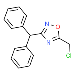 3-BENZHYDRYL-5-(CHLOROMETHYL)-1,2,4-OXADIAZOLE结构式