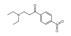 3-diethylamino-1-(4-nitro-phenyl)-propan-1-one结构式