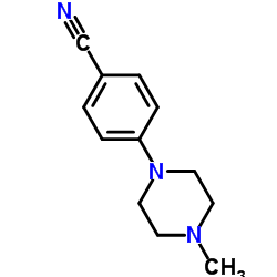 4-(4-甲基-1-哌嗪基)苯腈结构式