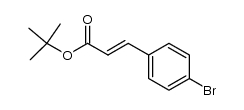 tert-butyl (E)-3-(4-bromophenyl)prop-2-enoate结构式