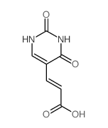 2-Propenoic acid,3-(1,2,3,4-tetrahydro-2,4-dioxo-5-pyrimidinyl)-结构式