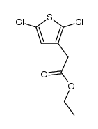ethyl 2,5-dichloro-3-thienylacetate结构式