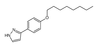 5-(4-octoxyphenyl)-1H-pyrazole结构式