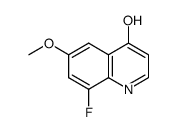 8-fluoro-6-methoxy-quinolin-4-ol Structure