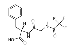 N-(N-trifluoroacetyl-glycyl)-L-phenylalanine结构式
