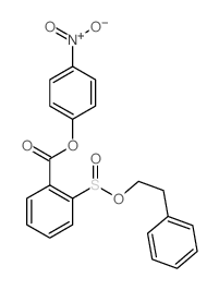 (4-nitrophenyl) 2-phenethyloxysulfinylbenzoate结构式