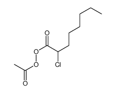acetyl 2-chlorooctaneperoxoate Structure