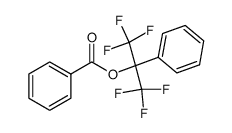 Benzoesaeure-i-(1,1,1,3,3,3-hexafluoro-2-phenyl)-propylester Structure