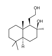 (1R,2S,4aS,8aS)-1-(2-hydroxyethyl)-2,5,5,8a-tetramethyldecahydronaphthalen-2-ol结构式