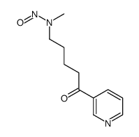 [5-(甲基亚硝氨基)-1-(3-吡啶基)-1-戊酮结构式