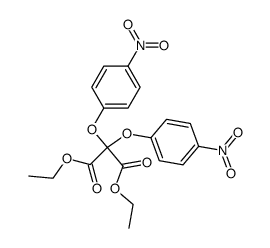 bis-(4-nitro-phenoxy)-malonic acid diethyl ester Structure
