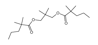 2,2-Dimethyl-pentanoic acid 3-(2,2-dimethyl-pentanoyloxy)-2,2-dimethyl-propyl ester Structure