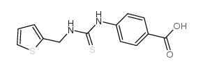 4-(3-thiophen-2-ylmethyl-thioureido)-benzoic acid结构式