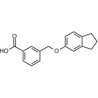 3-(((2,3-Dihydro-1H-inden-5-yl)oxy)methyl)benzoicacid Structure