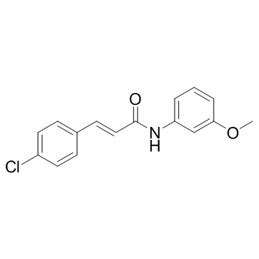 3-(4-氯苯基)-N-(3-甲氧基苯基)-2-丙烯酰胺结构式