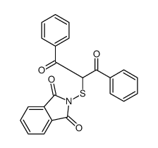 2-(1,3-dioxo-1,3-diphenylpropan-2-yl)sulfanylisoindole-1,3-dione Structure