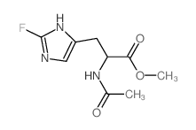 methyl 2-acetamido-3-(2-fluoro-3H-imidazol-4-yl)propanoate Structure