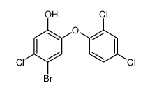4-bromo-5-chloro-2-(2,4-dichlorophenoxy)phenol Structure